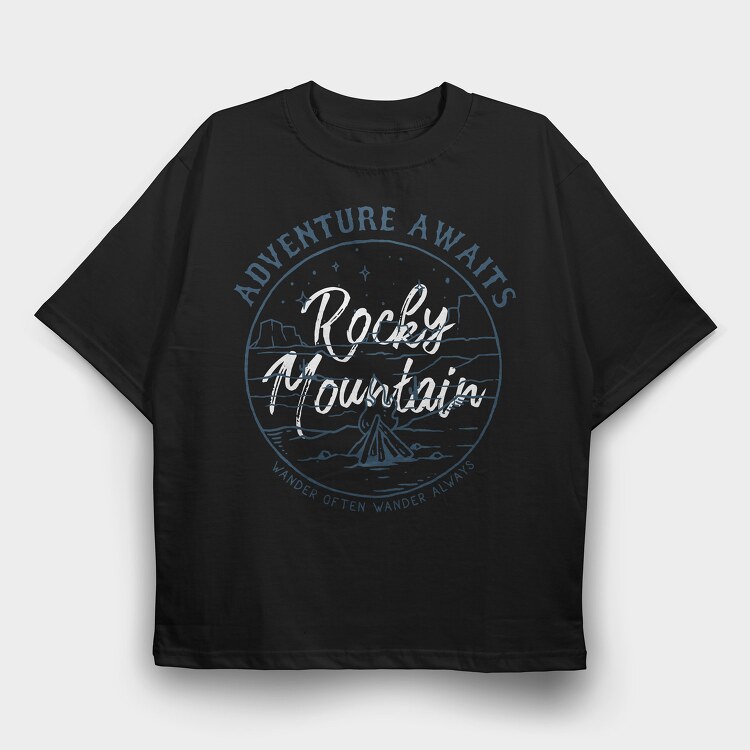 Desert Night, Tricou Oversize Barbati (Unisex)