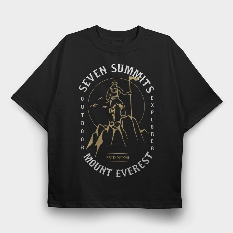 The Summit, Tricou Oversize Barbati (Unisex)
