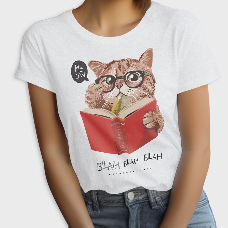 Cat Book Meow, Tricou Femei
