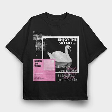 Enjoy the Silence, Tricou Oversize Barbati (Unisex)
