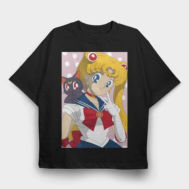 Sailor Moon 3, Tricou Oversize Barbati (Unisex)