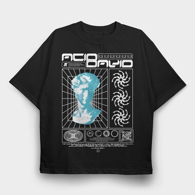 Acid 1, Tricou Oversize Barbati (Unisex)