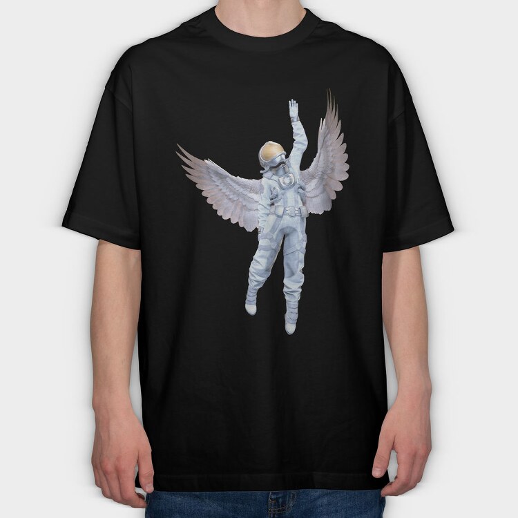 Space Angel, Tricou Oversize Barbati (Unisex)