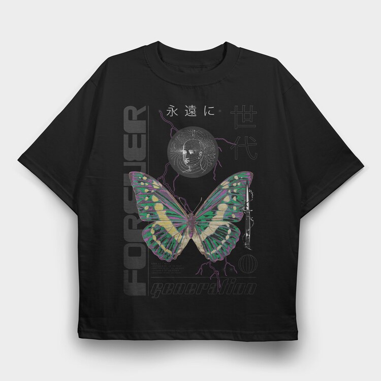 Forever 2 1, Tricou Oversize Barbati (Unisex)