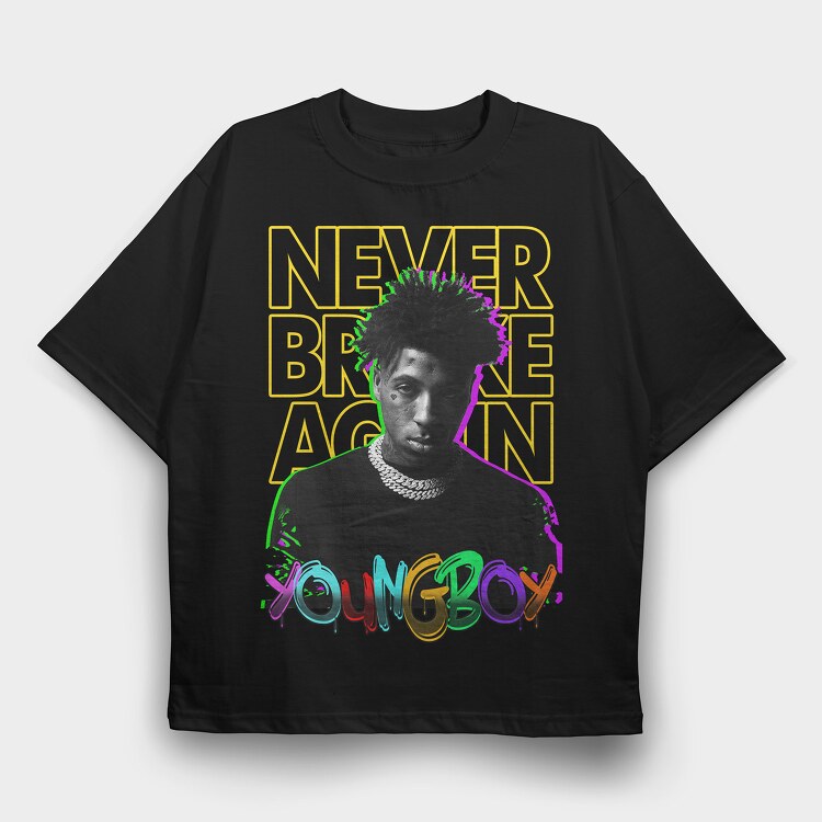 Young Boy, Tricou Oversize Barbati (Unisex)