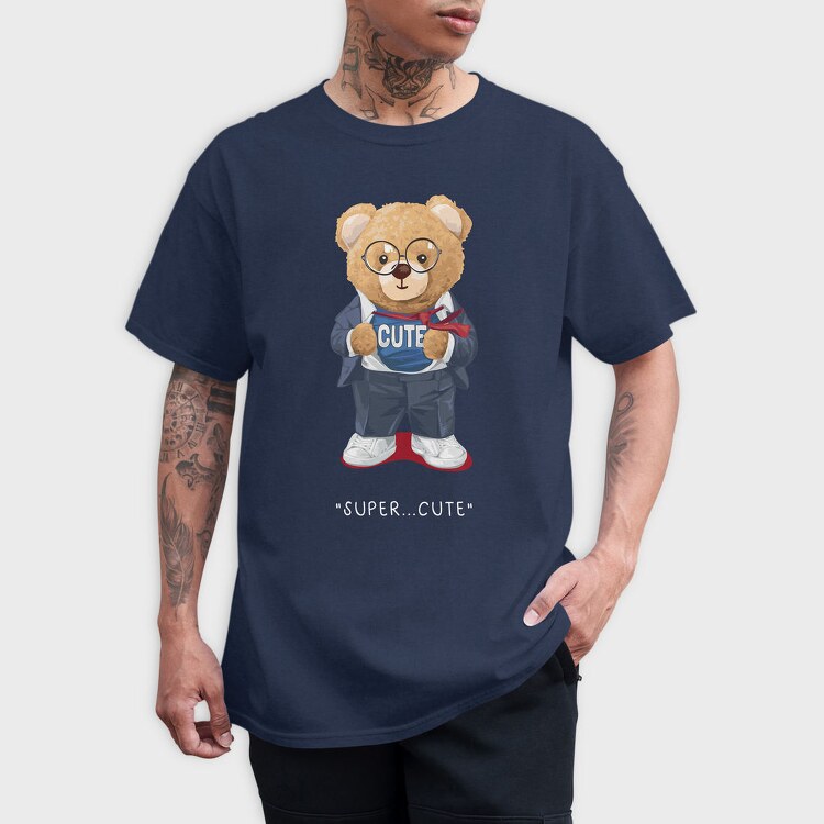 Teddy Hipster Vibes, Tricou Barbati (Unisex)