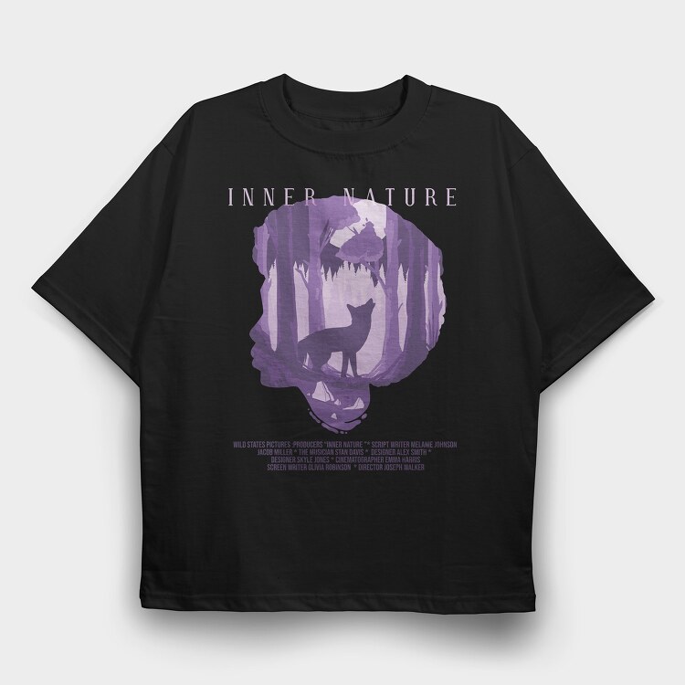 Inner Nature, Tricou Oversize Barbati (Unisex)