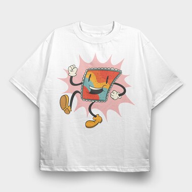 Retro Cartoon, Tricou Oversize Barbati (Unisex)