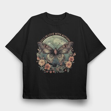 Autumn Nature, Tricou Oversize Barbati (Unisex)