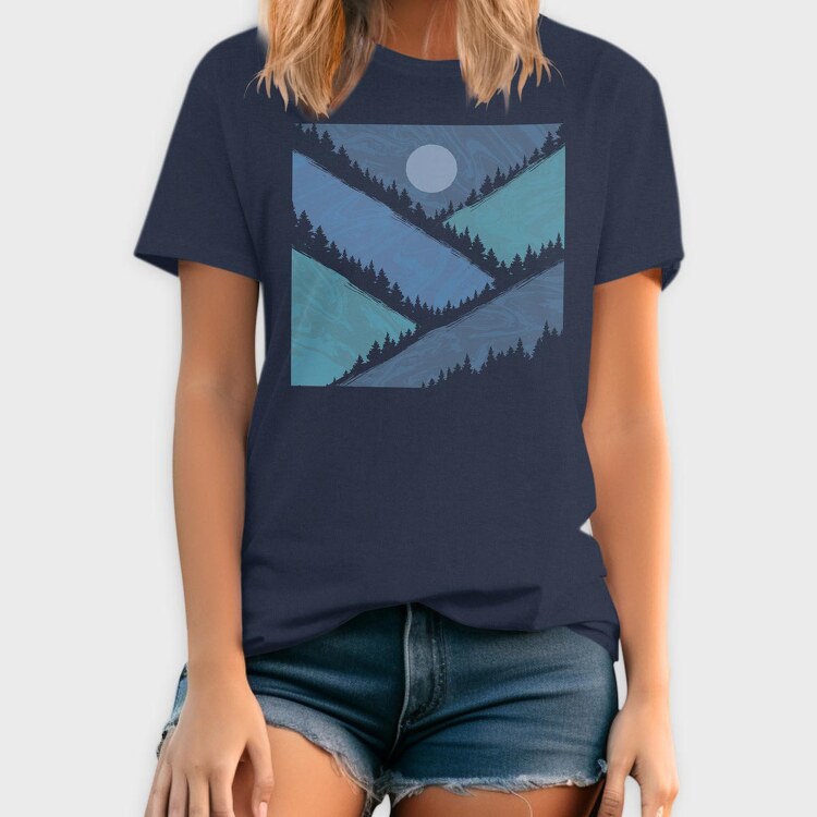Geometric Mountains, Tricou Barbati (Unisex)