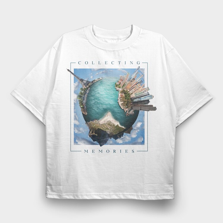 Collecting Memories Earth, Tricou Oversize Barbati (Unisex)