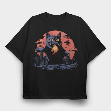 Cat Monster Parody, Tricou Oversize Barbati (Unisex)
