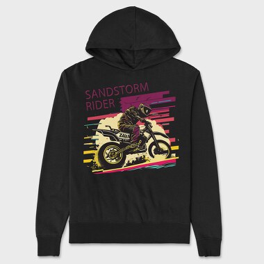 Hanorac Barbati (Unisex), Motocross Rider MotorcycleArt 80S