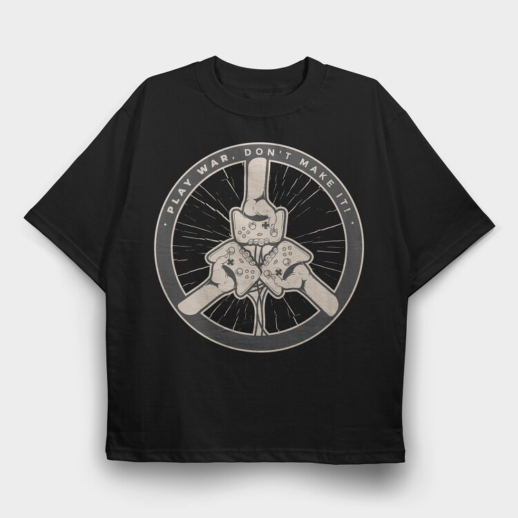 Play War, Tricou Oversize Barbati (Unisex)