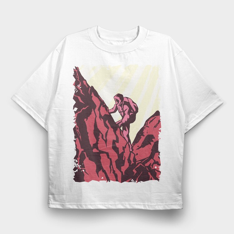 Hiking, Tricou Oversize Barbati (Unisex)