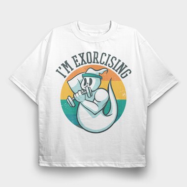 Ghost Big Arms, Tricou Oversize Barbati (Unisex)