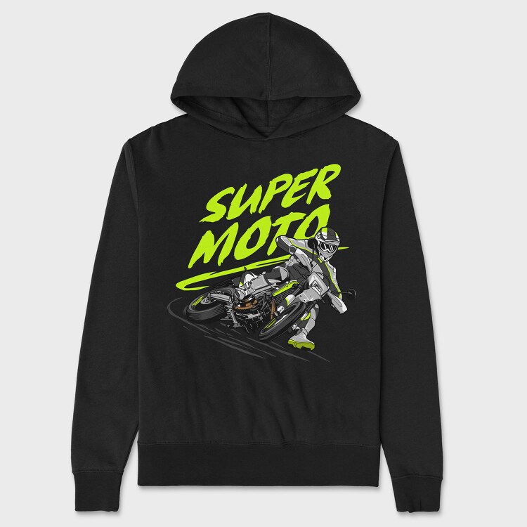 Supermoto, Hanorac Oversize Barbati (Unisex)