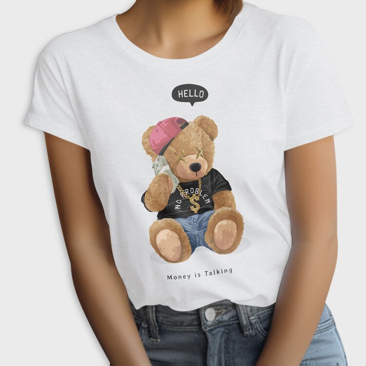 Teddy Streetwear Vibes, Tricou Femei