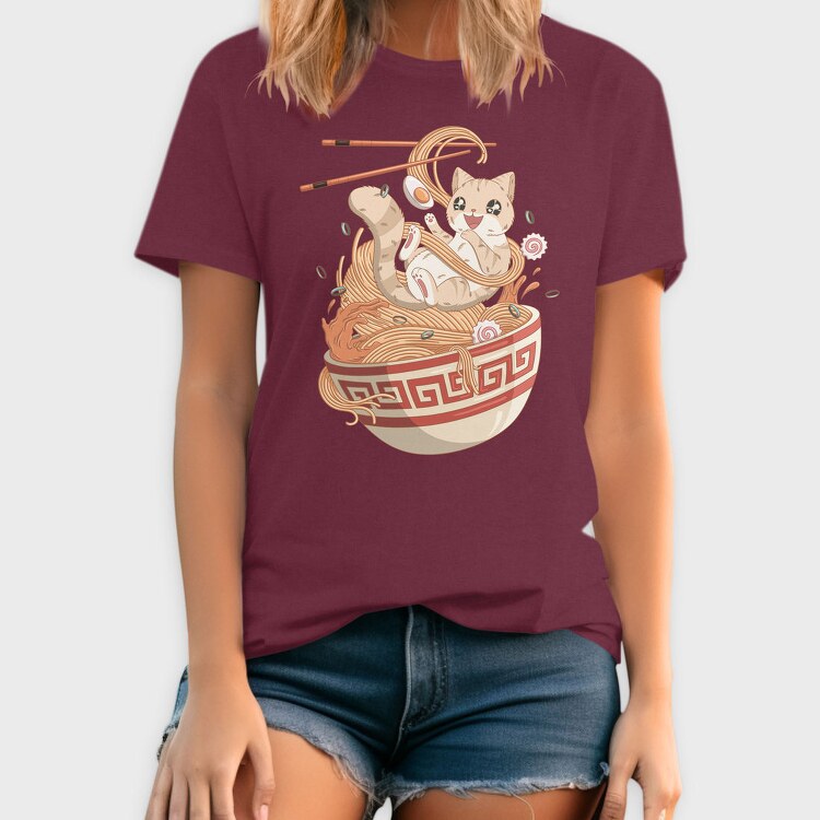 Cat Noodle Dreams, Tricou Barbati (Unisex)