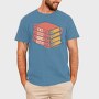 Eat Sleep Books Repeat, Tricou Barbati (Unisex)
