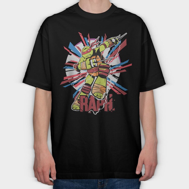 Raph Ninja Burst, Tricou Oversize Barbati (Unisex)
