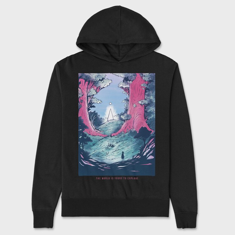 Fantasy_Landscape_03, Hanorac Oversize Barbati (Unisex)